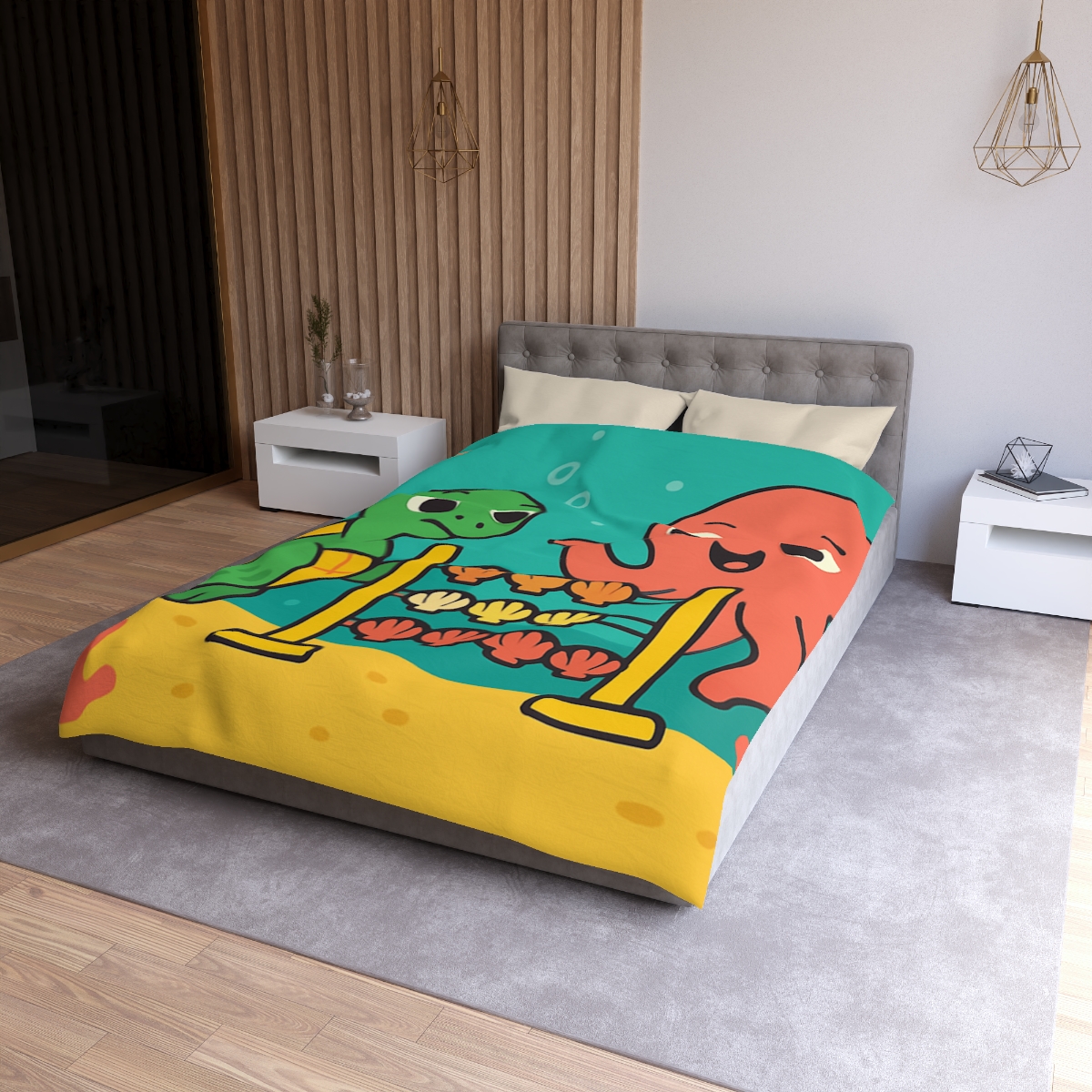 Coral Reef Codebreakers designer printed duvets