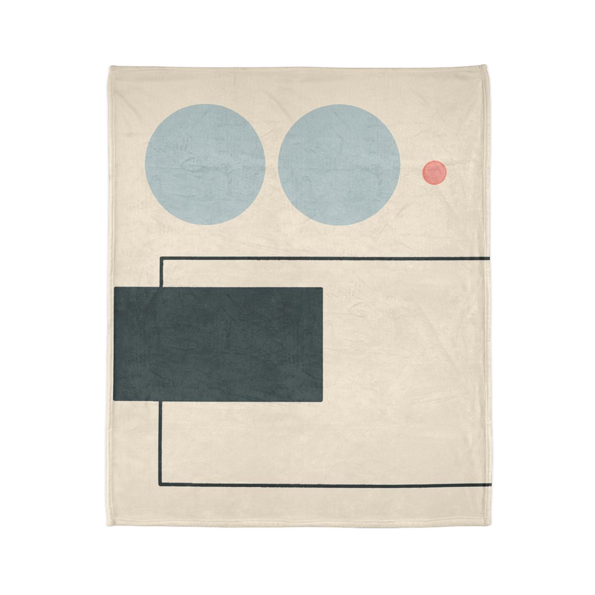 Offset Frame With Two Quiet Discs trendy patterned blankets