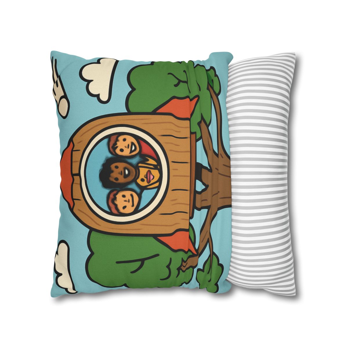 Time Traveling Treehouse Rocket stylish decorative pillowcases