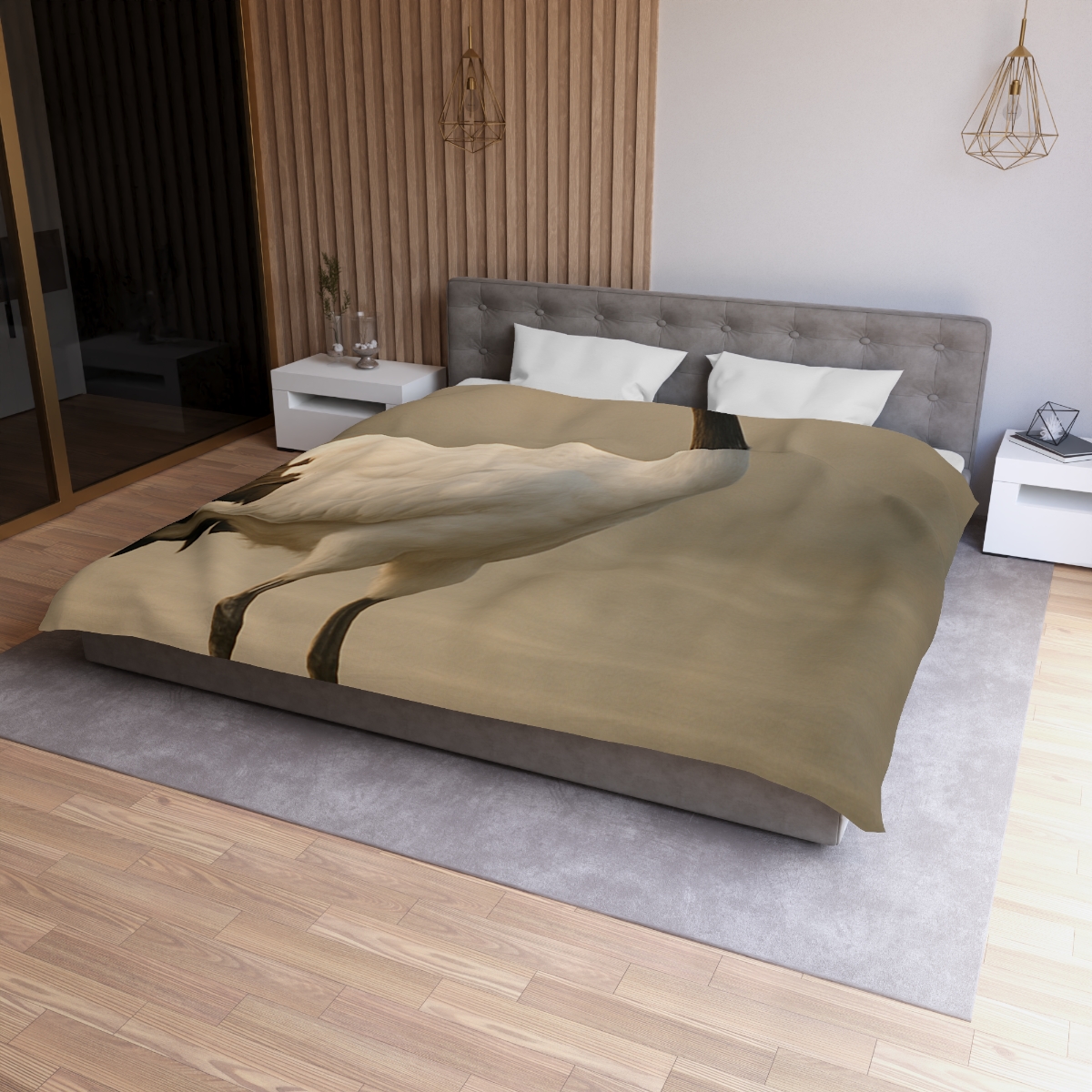 Dawn Balance Red Crowned Crane duvets for gifts