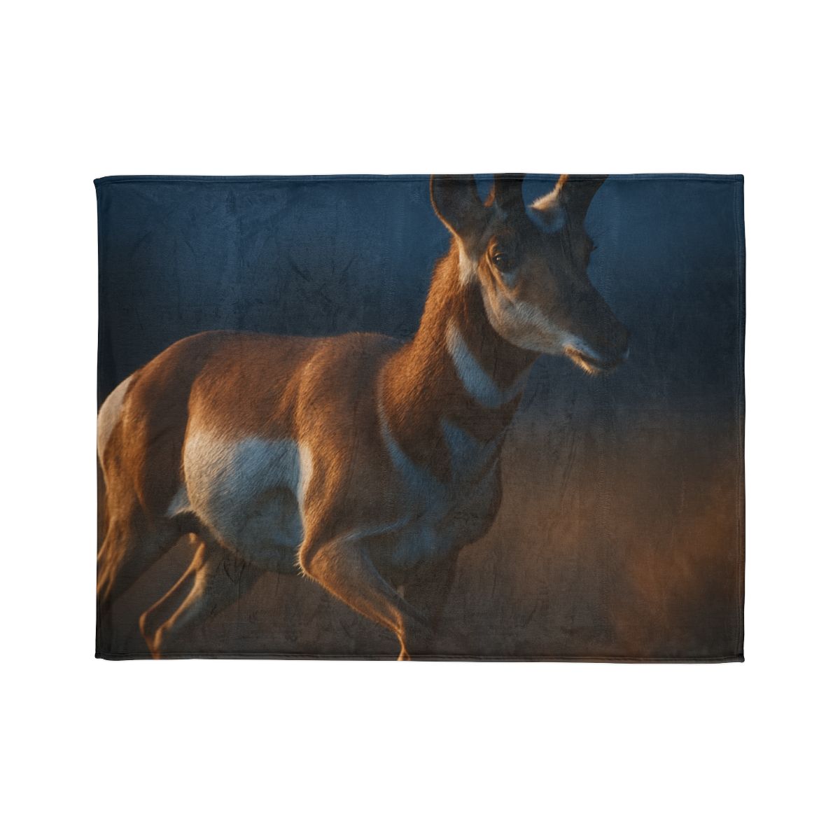 Moonlit Stride Pronghorn trendy patterned blankets