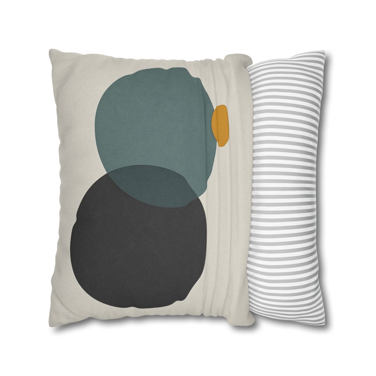 Clustered Three Circles With Pause designer print pillow cases