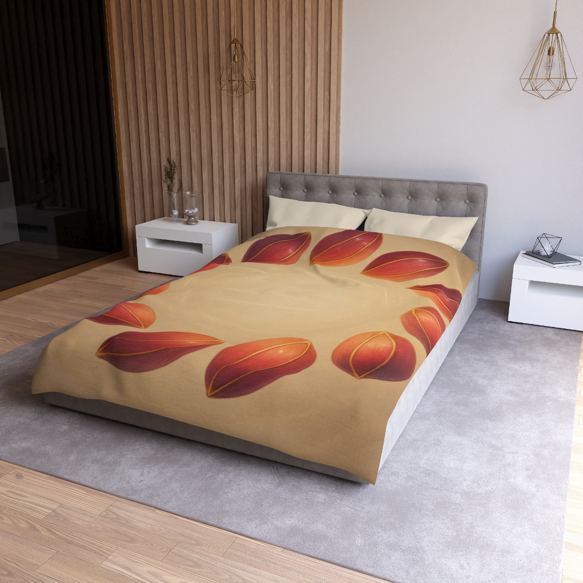 Cosmic Seed Pod Halo custom duvets