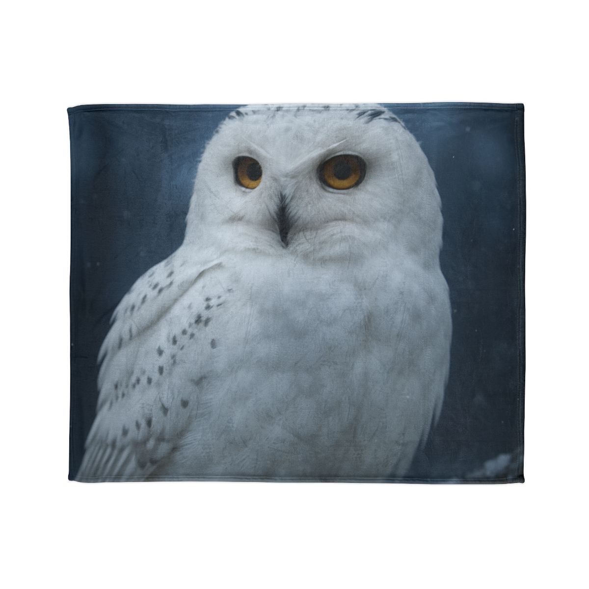 Twilight Watcher Snowy Owl trendy patterned blankets