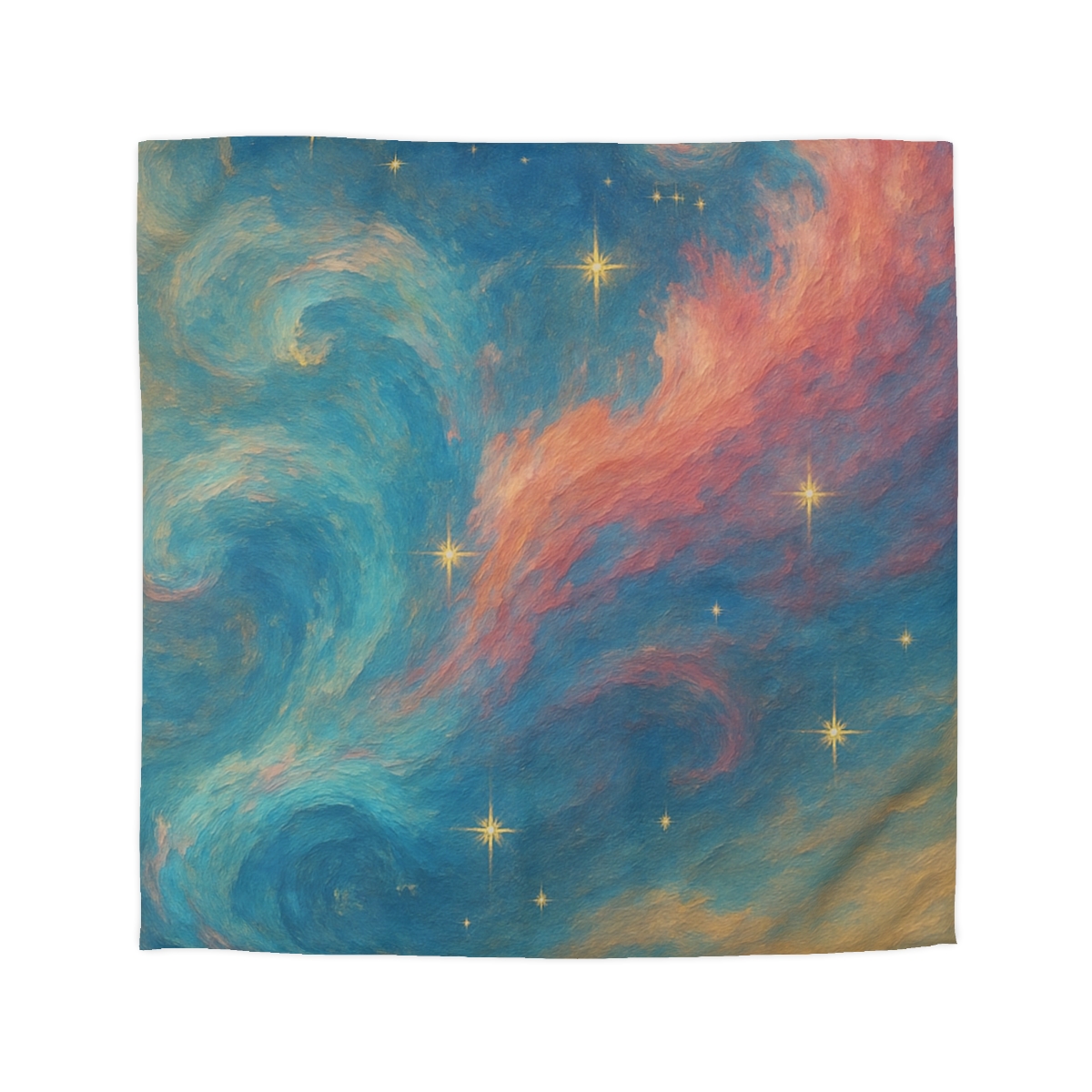Chromatic Nebula Tidal Bloom stylish duvet covers