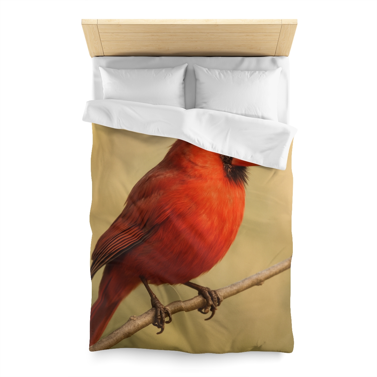 Crimson Hymn Cardinal designer printed duvets