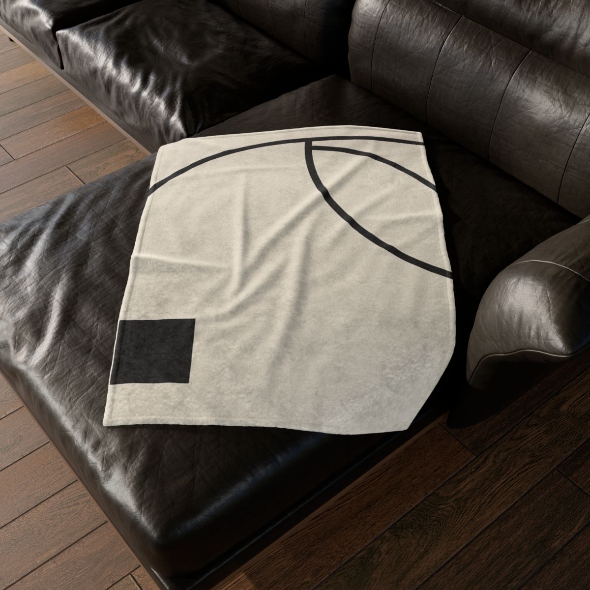 Corner Arc Pause soft fleece blankets