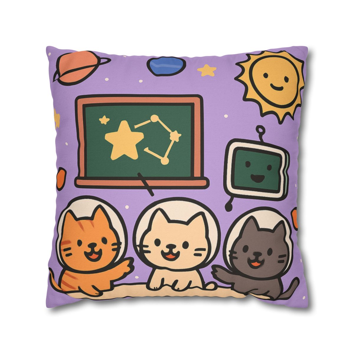 Space School Astronaut Cats comfortable bedding pillow covers