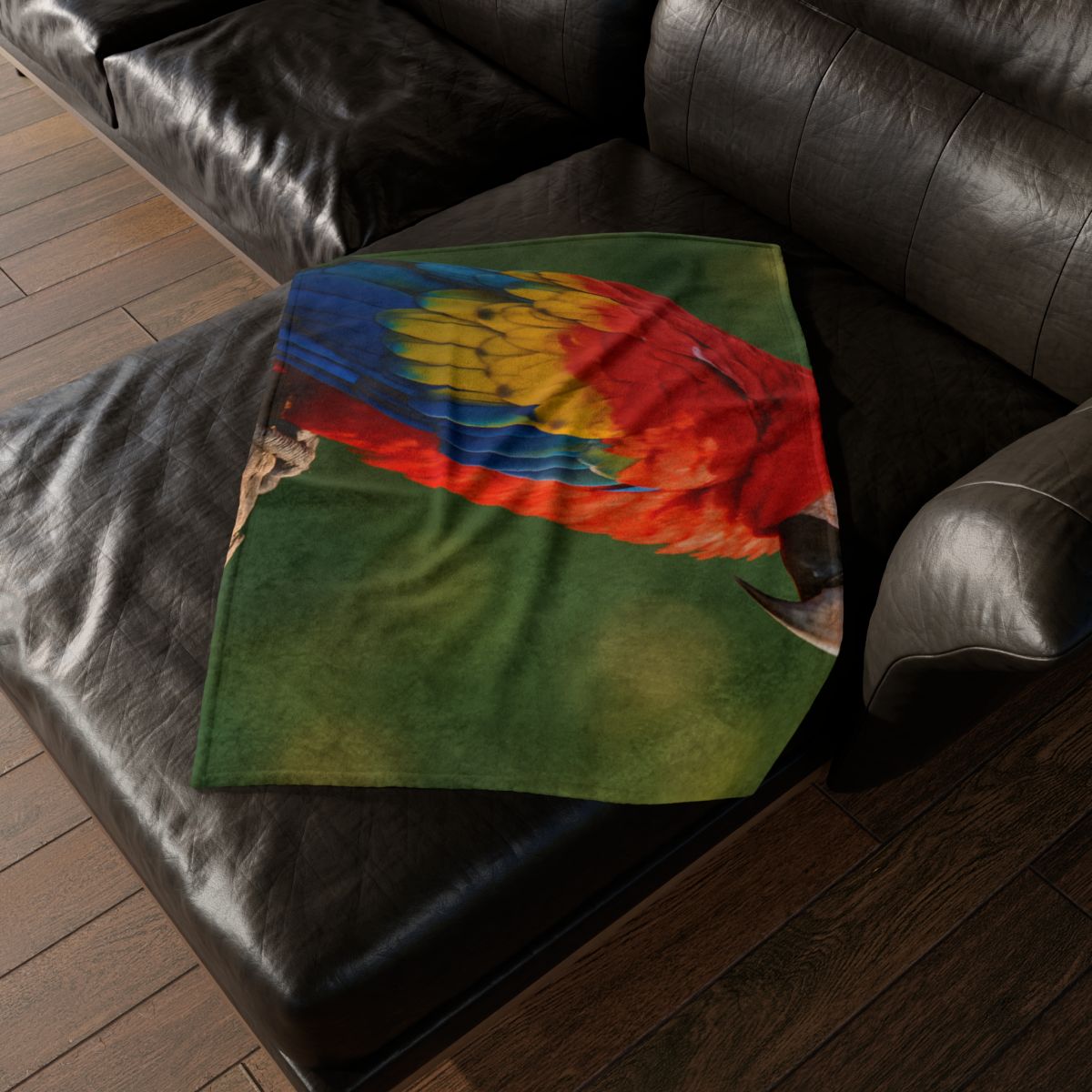 Prism Song Scarlet Macaw warm winter blankets