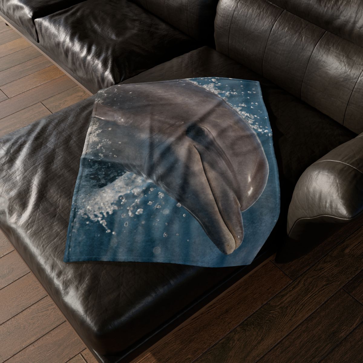 Mirrorflash Common Bottlenose Dolphin decorative home blankets