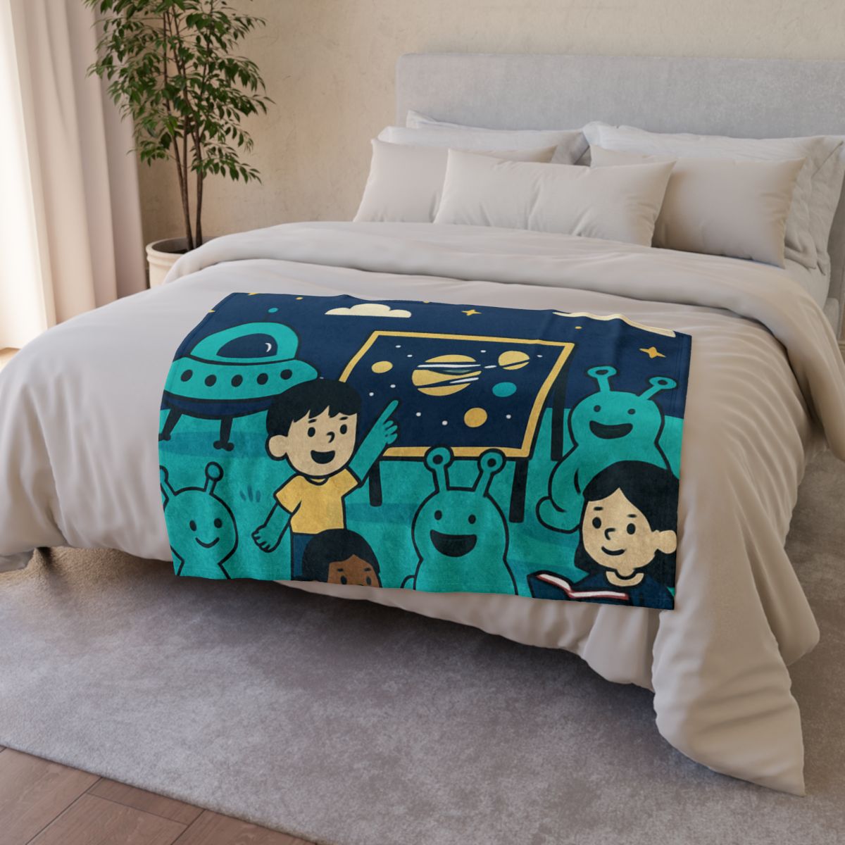 Starship Schoolyard warm winter blankets