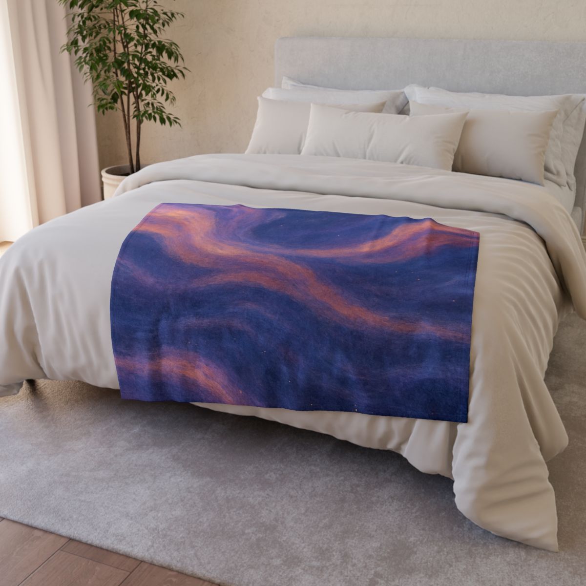 Chromatic Nebula Tapestry trendy patterned blankets