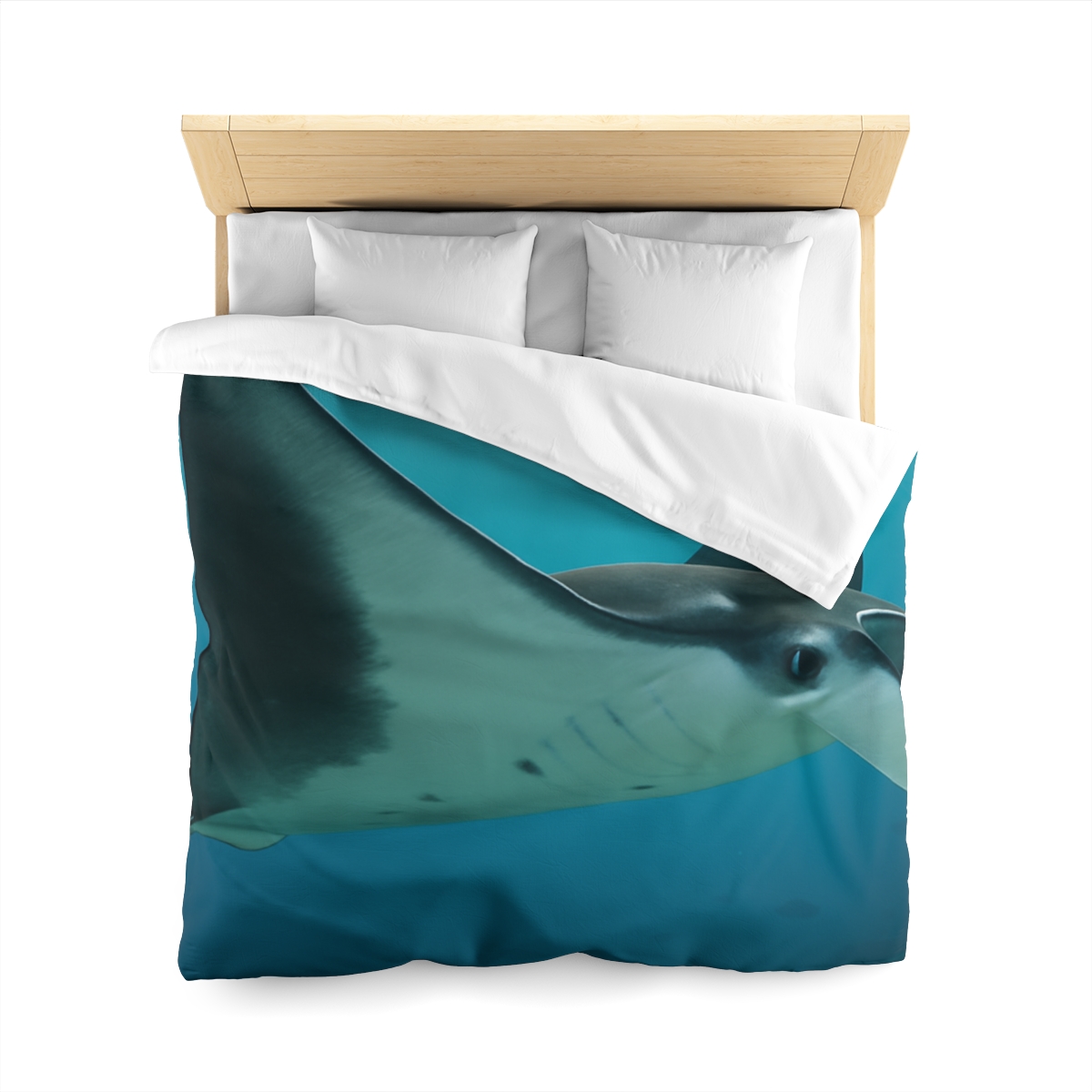 Tidal Wings Reef Manta Ray trendy bedroom duvets