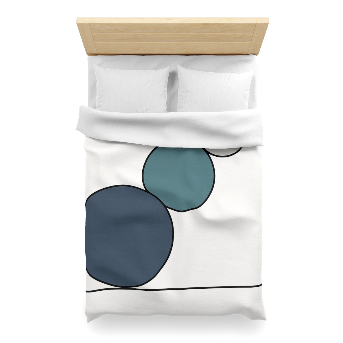 Staggered Circle Trio custom duvets