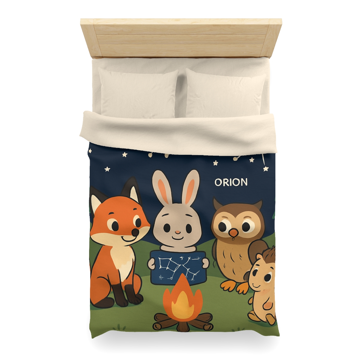 Constellation Campfire Critters custom duvets