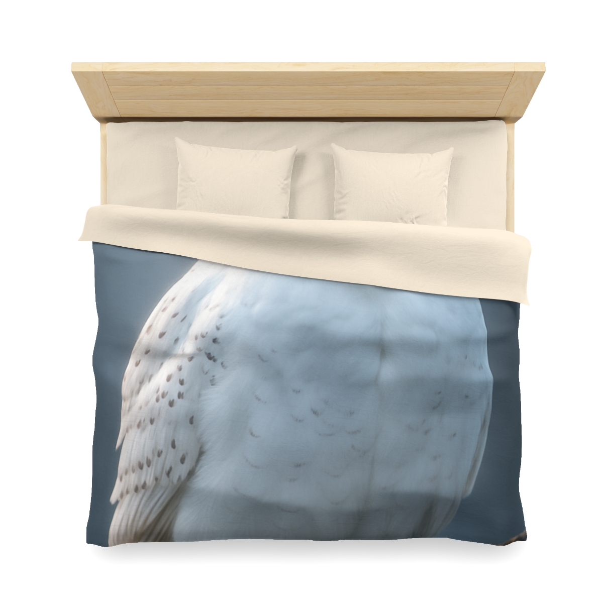 Twilight Watcher Snowy Owl unique patterned duvets