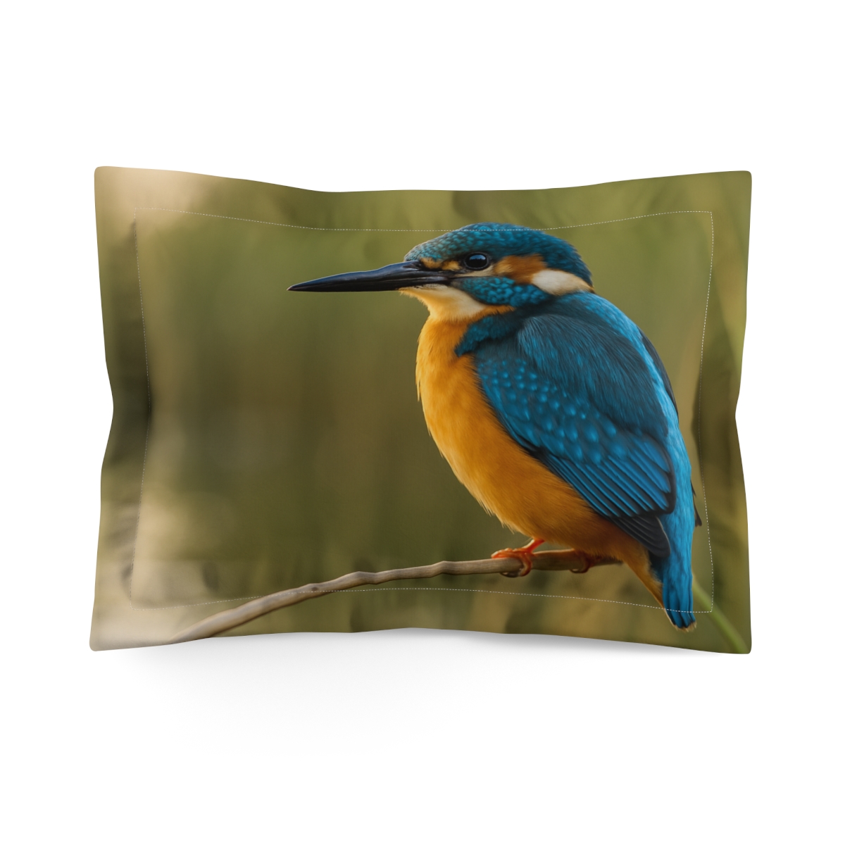 Prism Flash Common Kingfisher designer printed pillows
