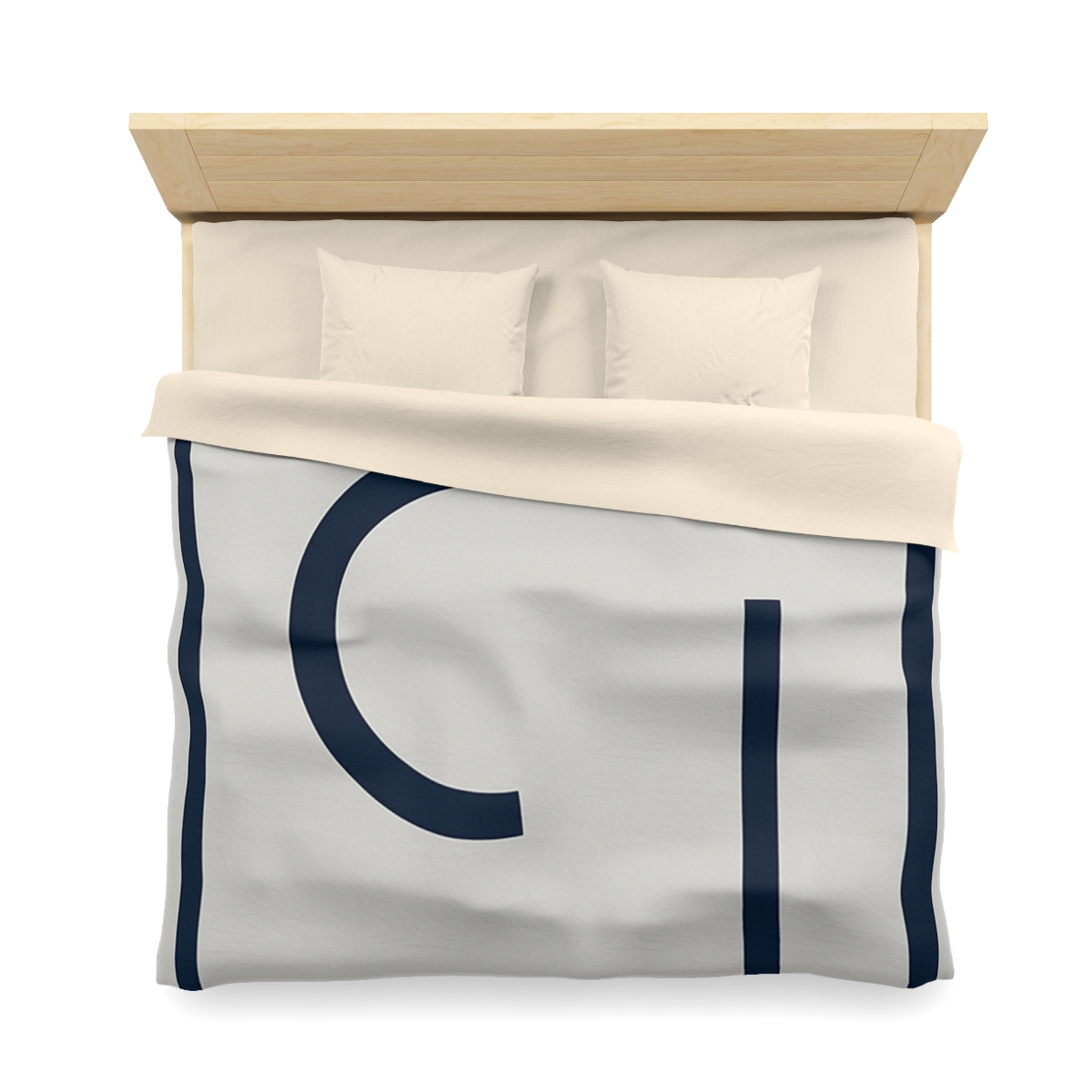 Broken Frame With Floating Arc custom duvets