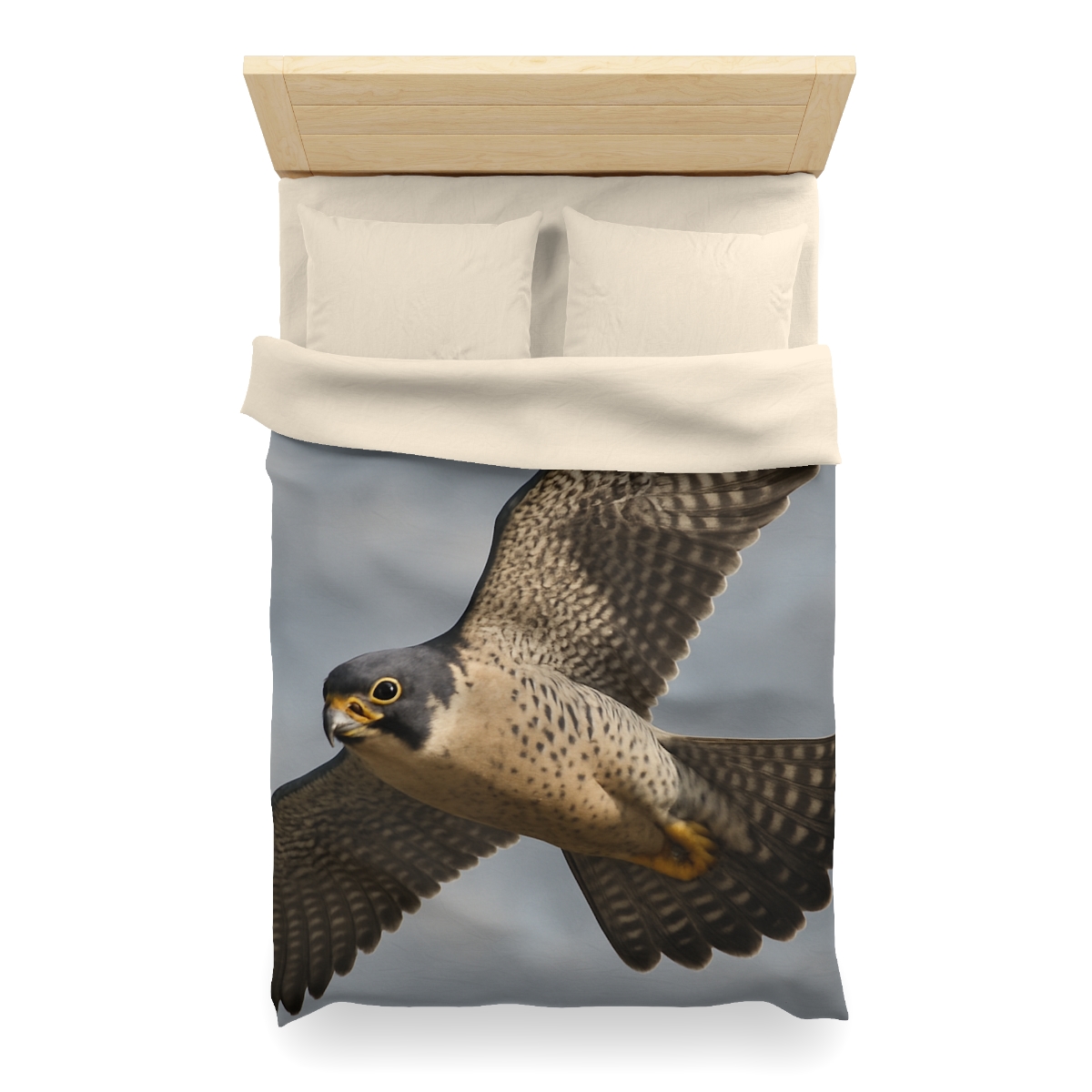 Sky Lance Peregrine Falcon personalized bedding duvets