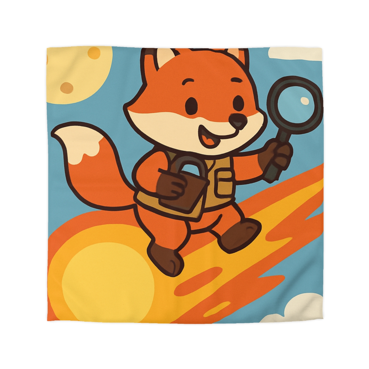 Comet Fox Explorer designer printed duvets