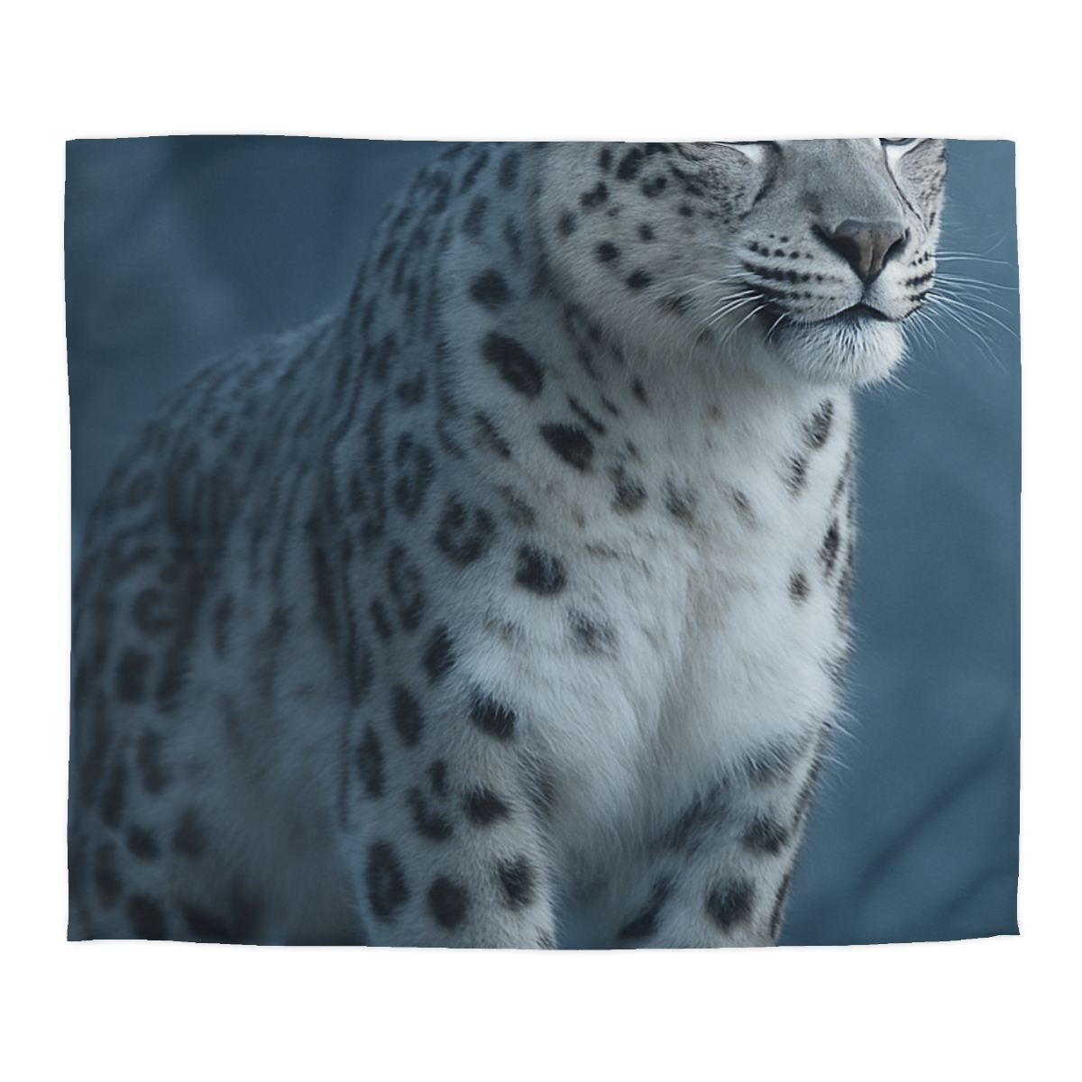 Cloud Cliff Snow Leopard designer printed duvets