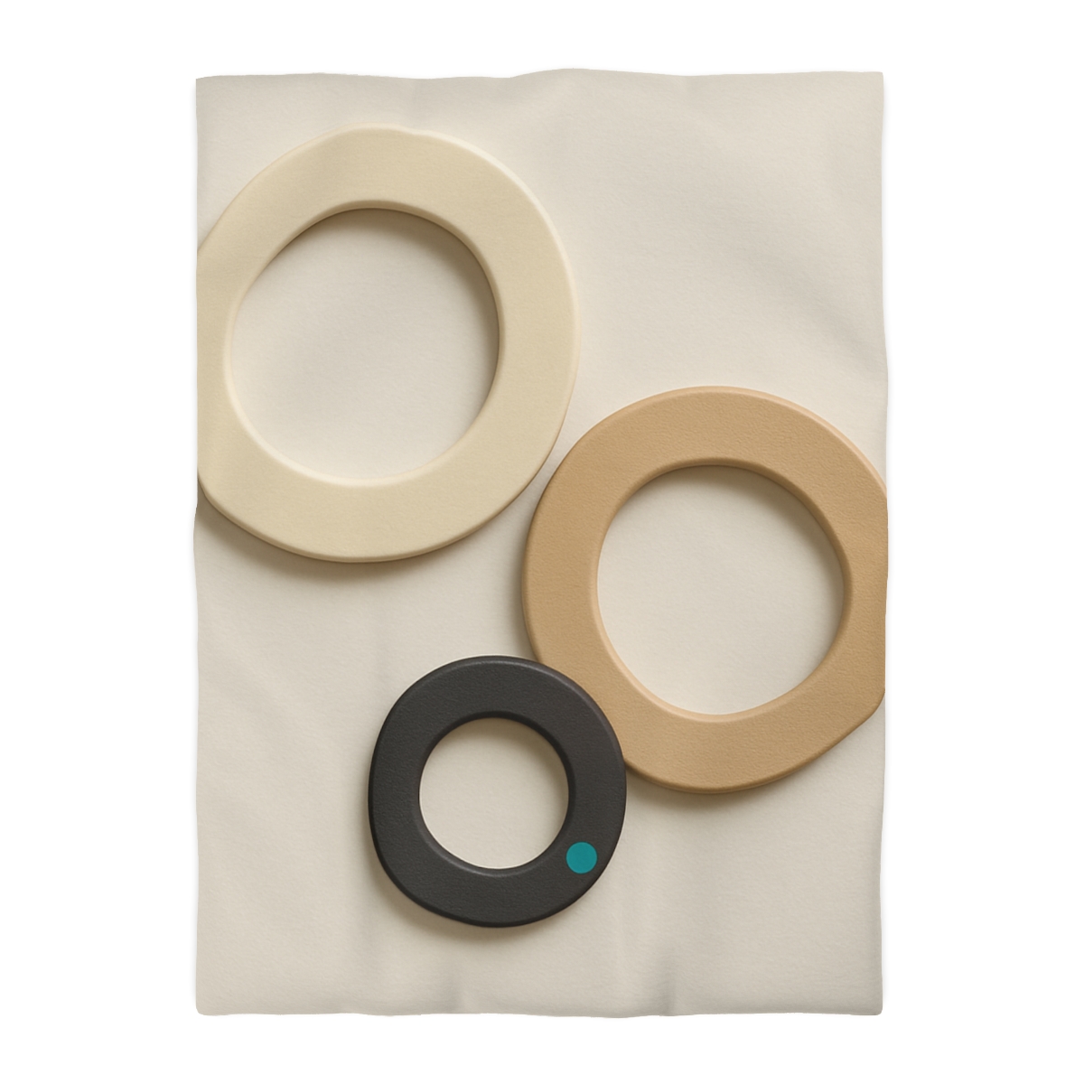 Three Balanced Rings personalized bedding duvets