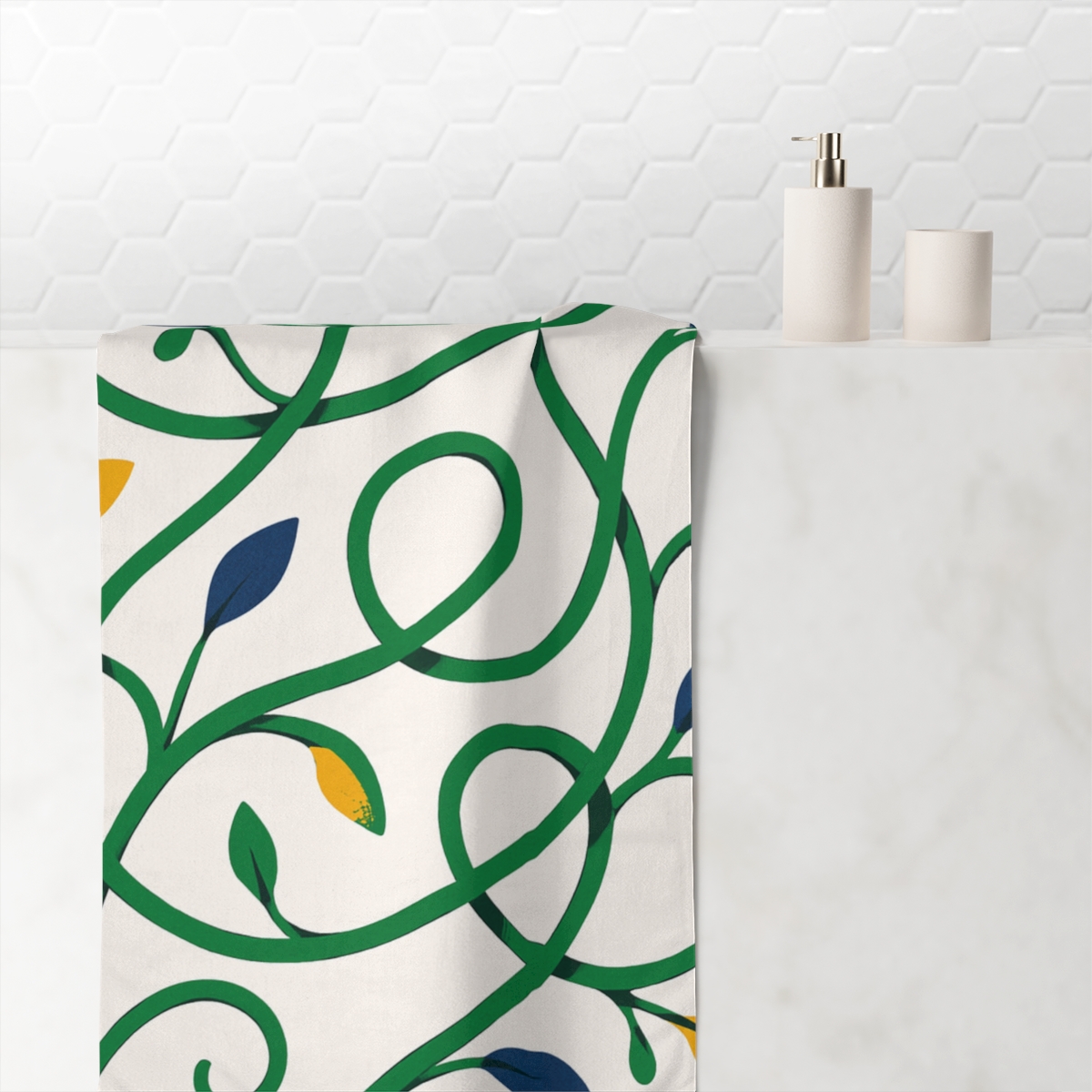 Vine Curl Kinetic Loops comfortable face towels