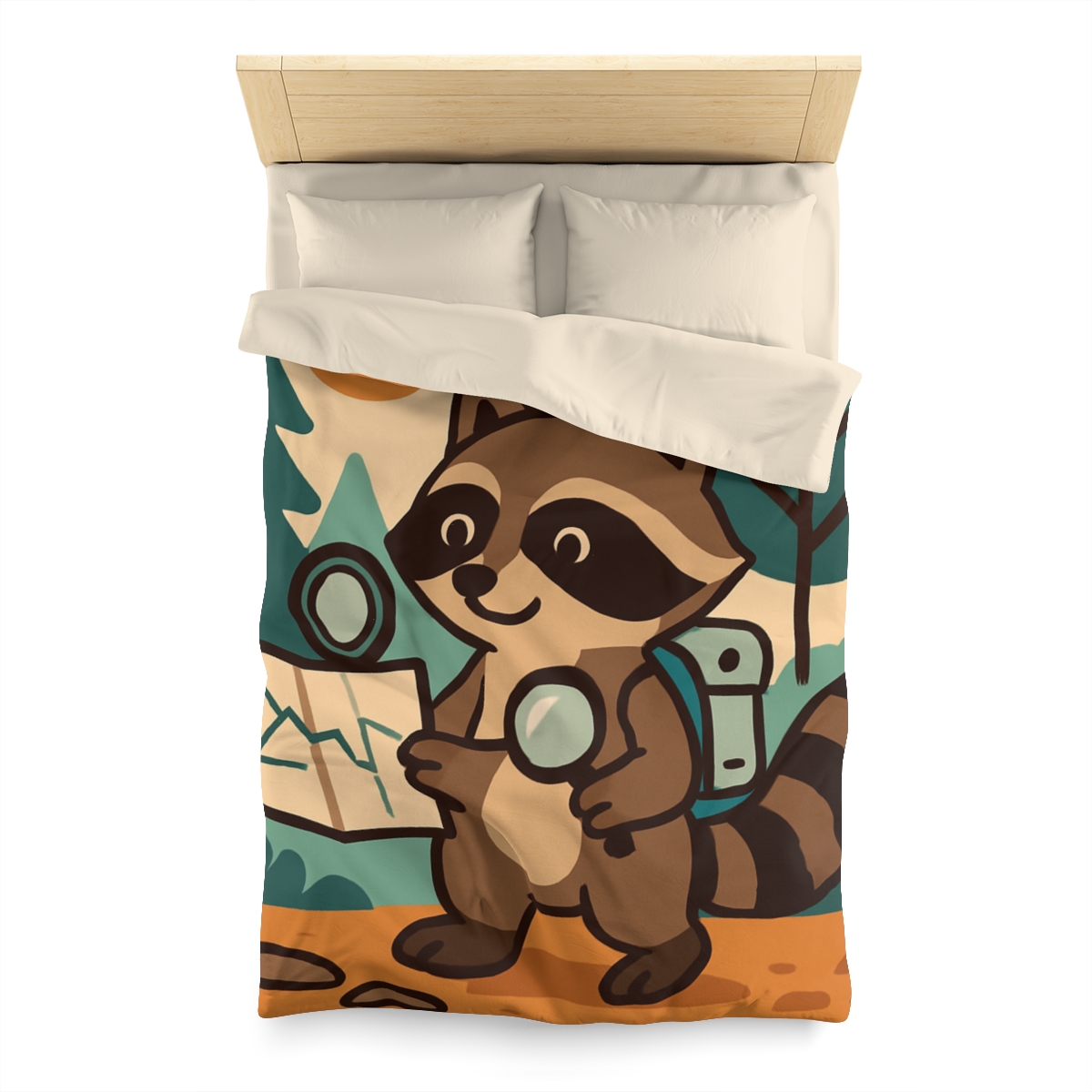 Robot Ranger Raccoon duvets for gifts