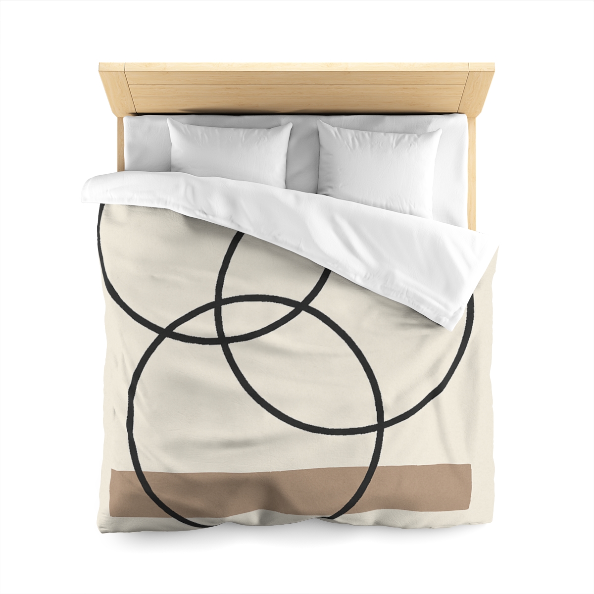 Staggered Rings And Slim Bar personalized bedding duvets