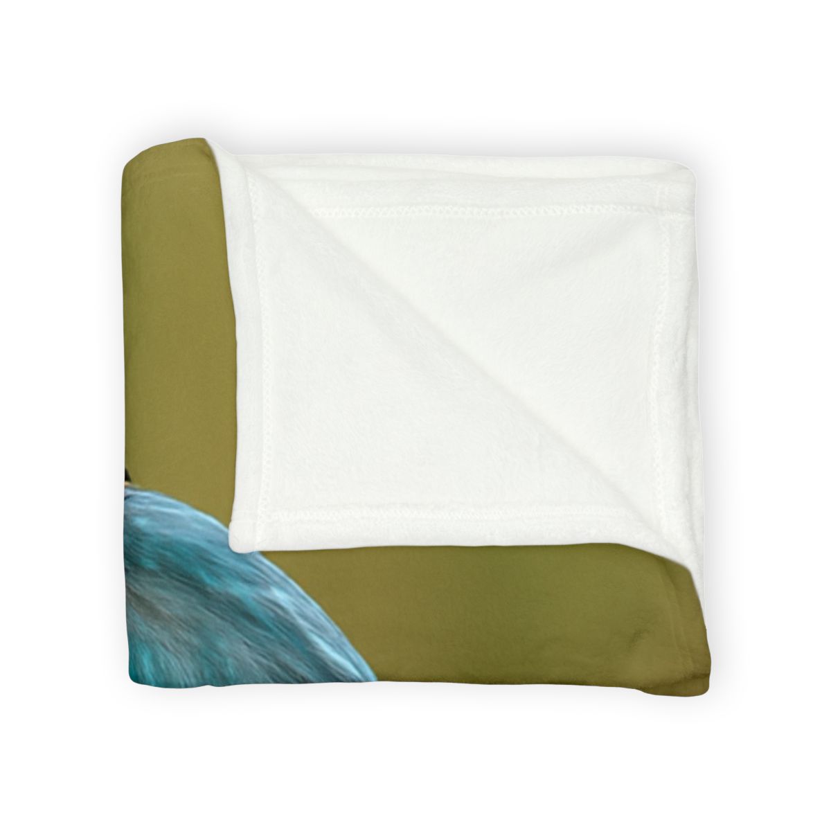 Azure Flash Kingfisher soft fleece blankets