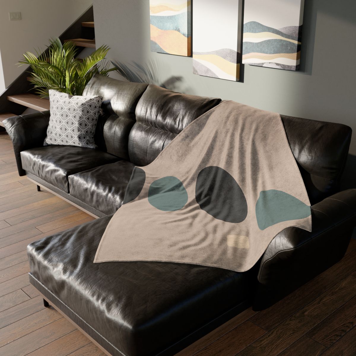 Staggered Ovals With Pause custom blankets