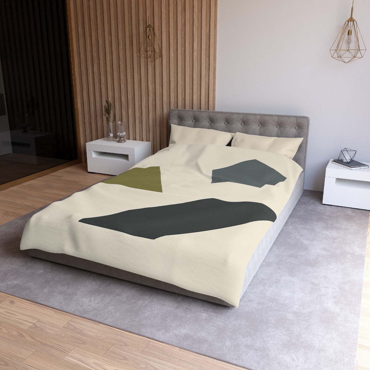 Sparse Polygon Cluster custom duvets