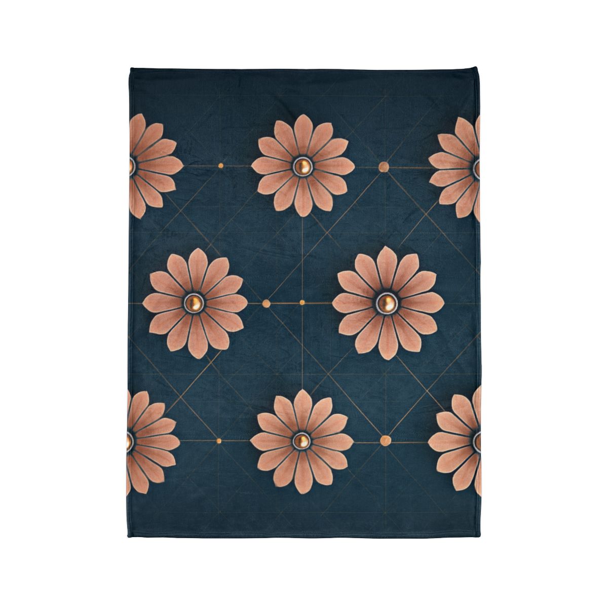 Blossom Orbit Grid decorative home blankets