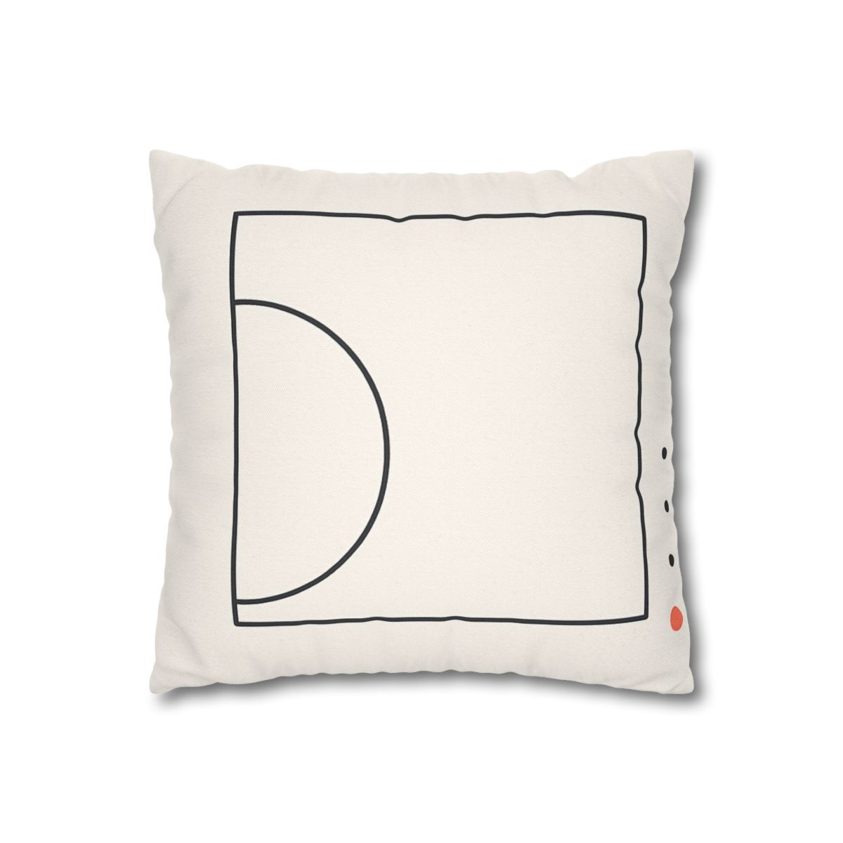 Open Frame With Offset Arc designer print pillow cases