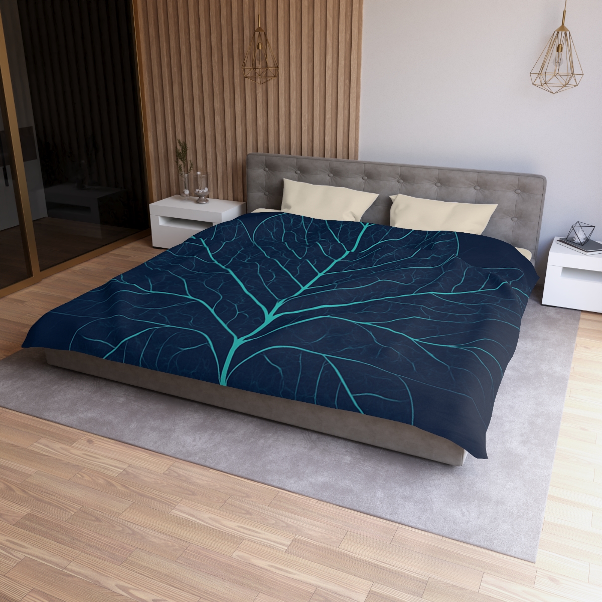 Leaf Vein Circuit Filigree stylish duvet covers