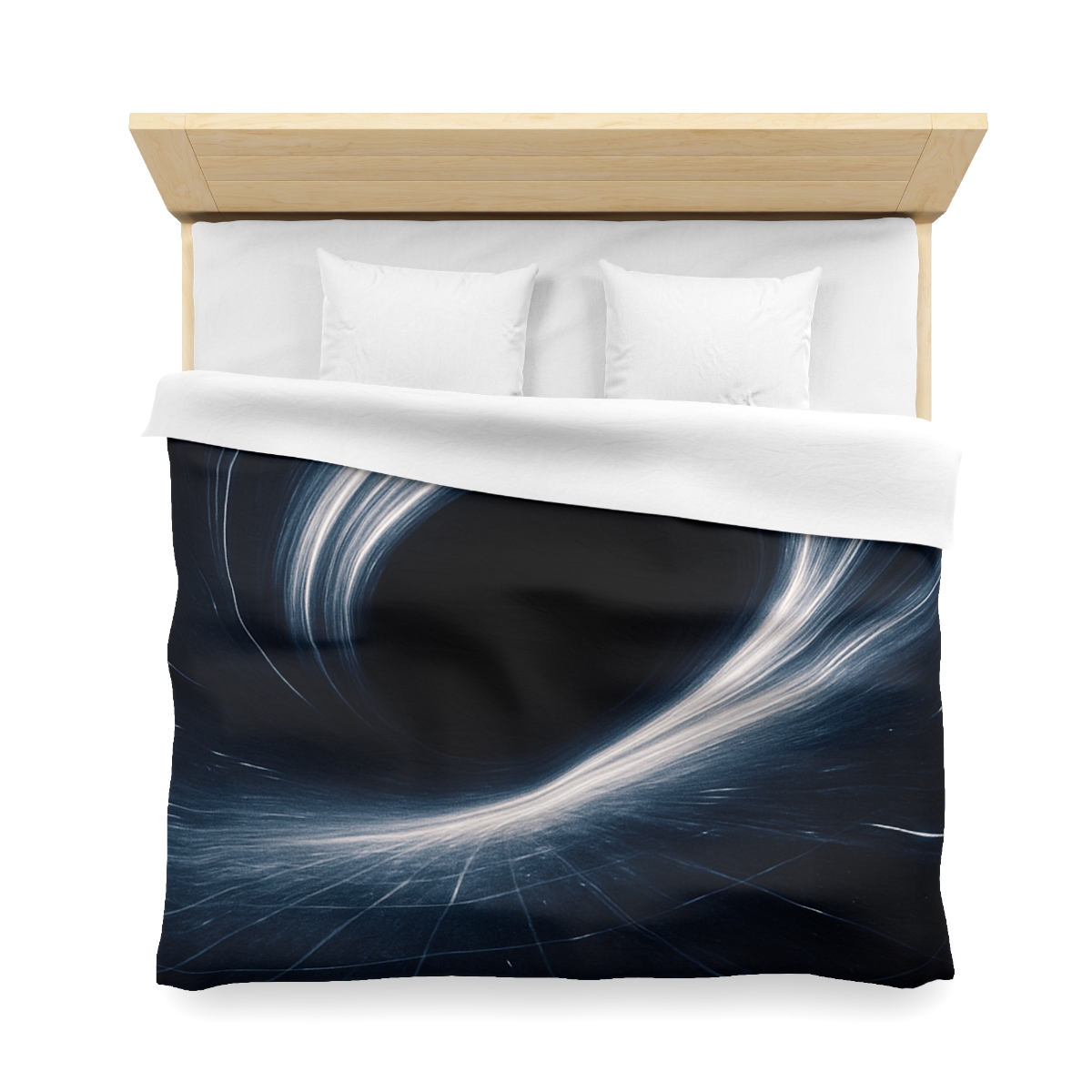 Gravity Well Vortex designer printed duvets