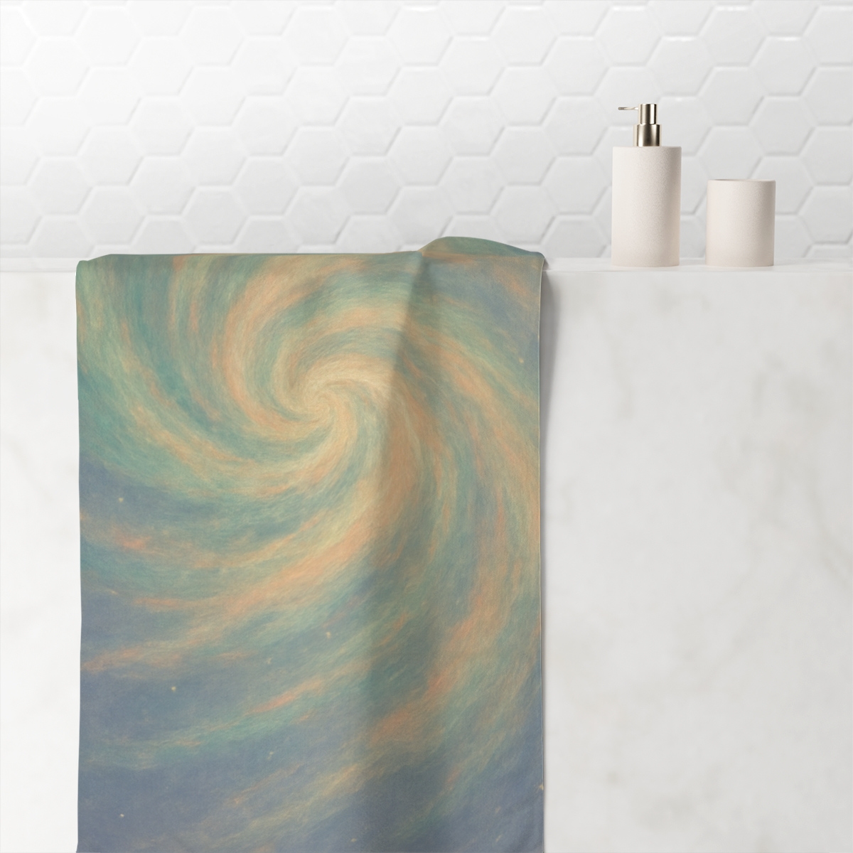 Auroral Dust Spiral unique gift towels