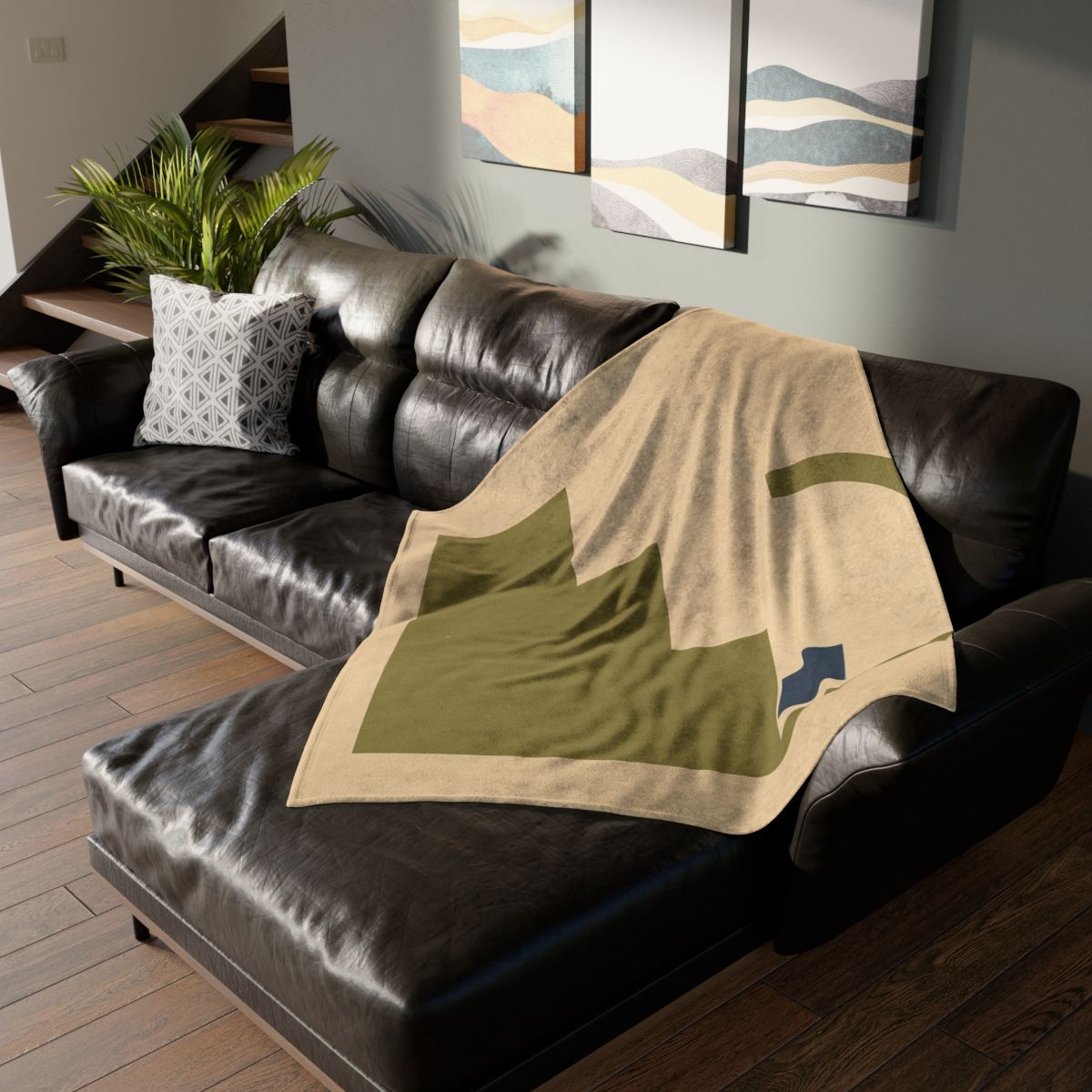 Stepped Arc Composition trendy patterned blankets
