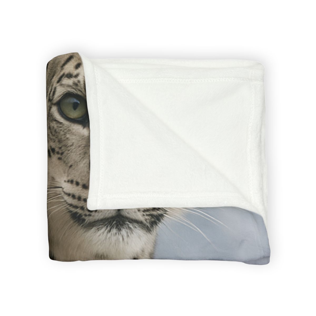 Snow Leopard Silent Ascent personalized cozy blankets