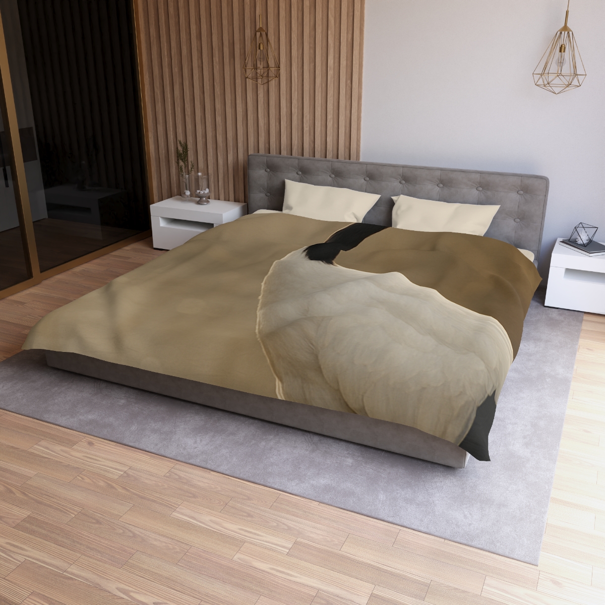 Silent Poise Red Crowned Crane soft comforter duvets