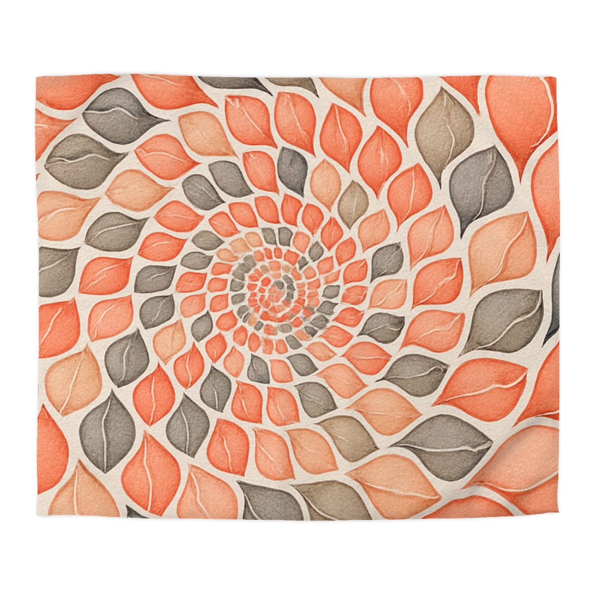 Bud Spiral Time Mosaic designer printed duvets