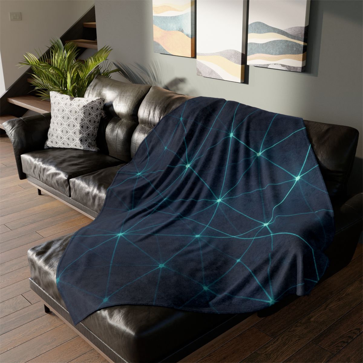 Cosmic Web Filament decorative home blankets