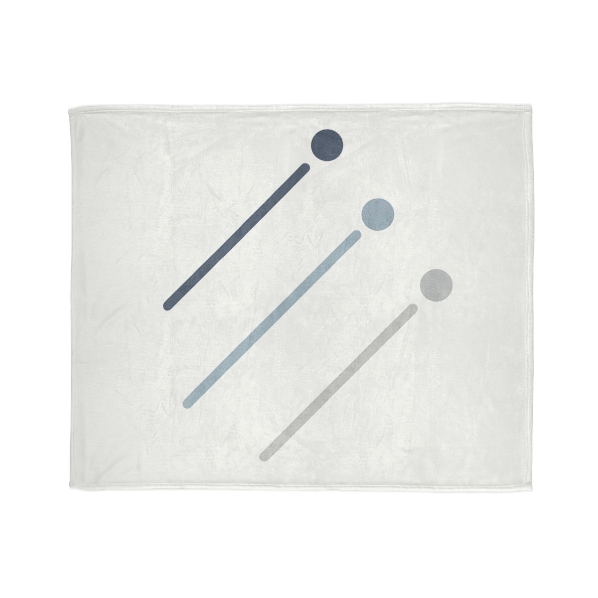 Parallel Comet Paths designer printed blankets