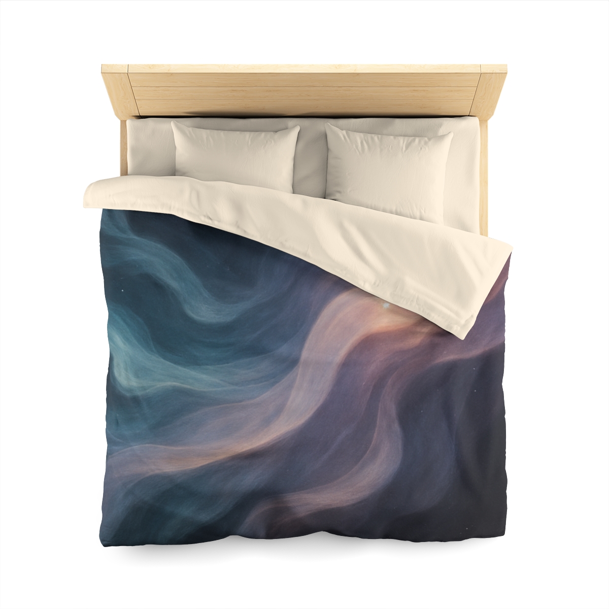 Prismatic Nebula Silk Drift personalized bedding duvets