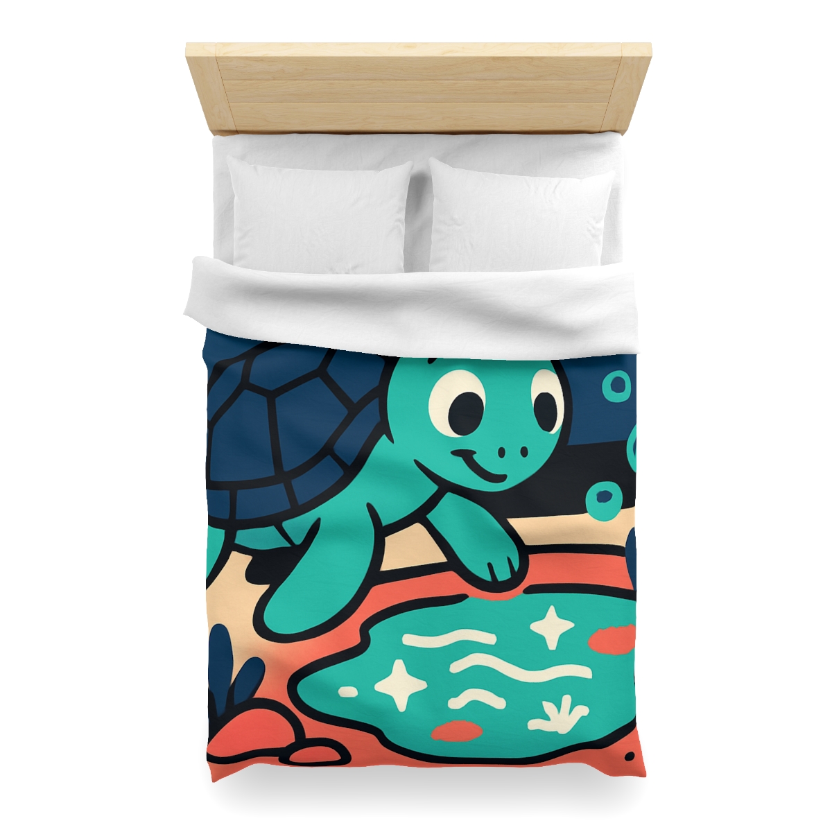 Starlight Sea Turtle Adventure personalized bedding duvets