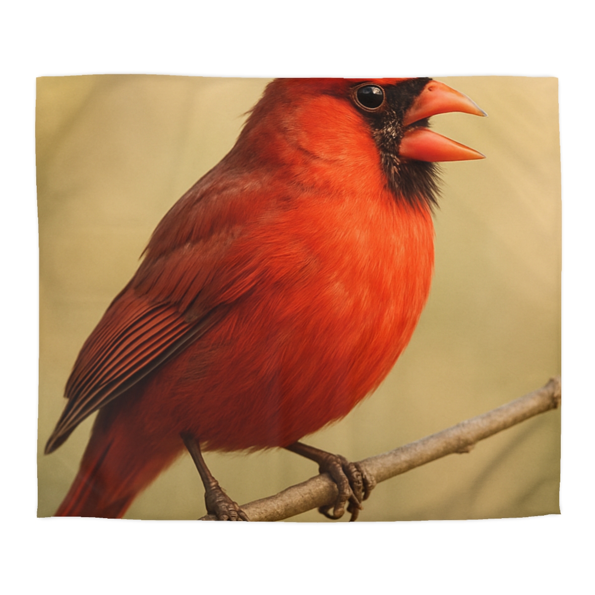 Crimson Hymn Cardinal designer printed duvets