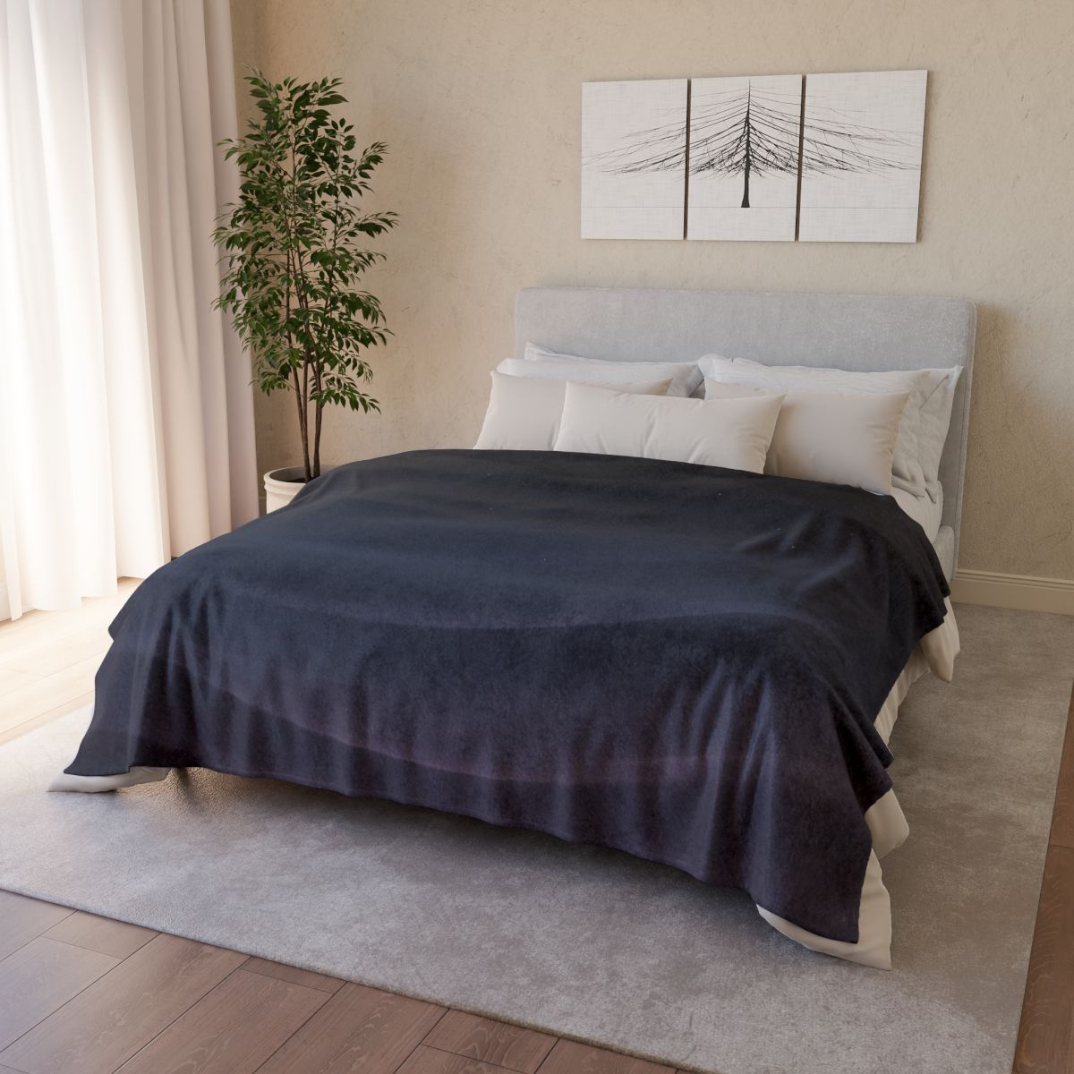 Dark Energy Tide Gradient trendy patterned blankets