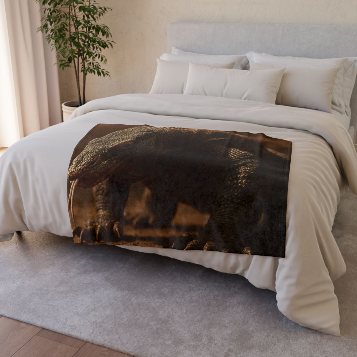 Ancient Sentinel Komodo Dragon unique gift blanketscustom blankets