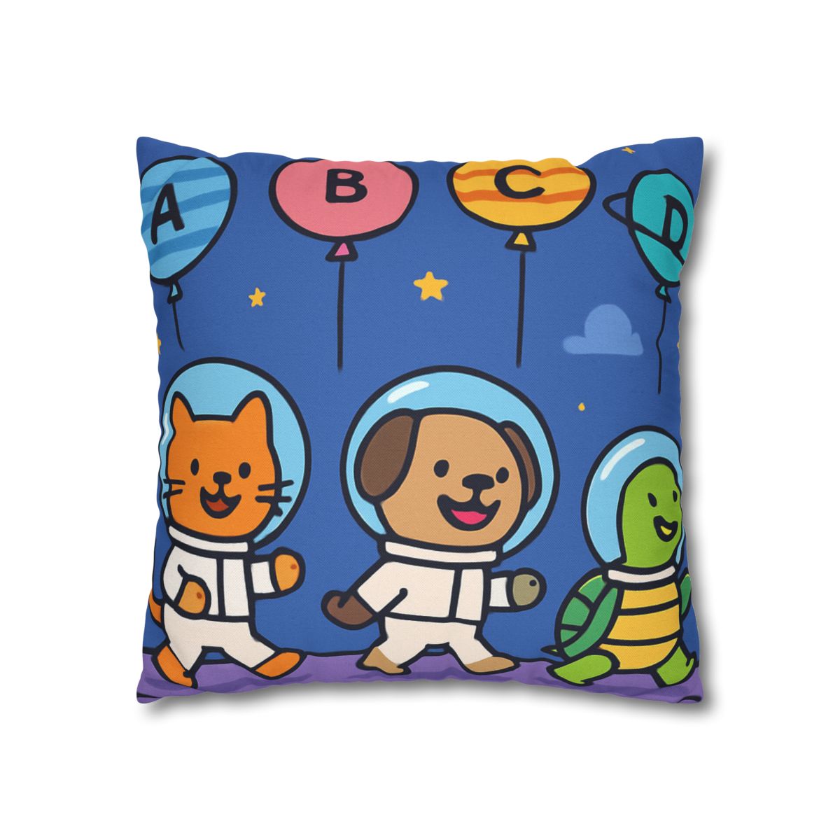 Planet Parade Of The Animal Astronauts personalized pillow covers