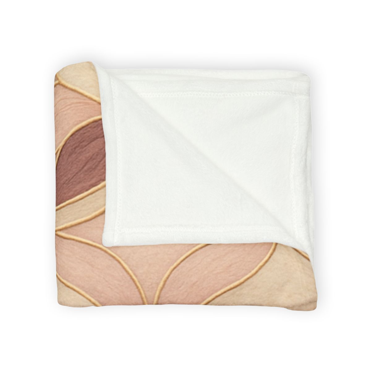 Petal Ribbon Mosaic soft fleece blankets